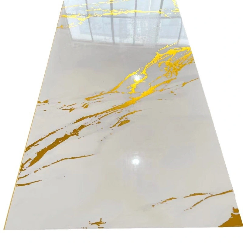 Panneaux muraux en PVC ignifuges Décorations pour panneaux muraux UV pour appartements haut de gamme 3