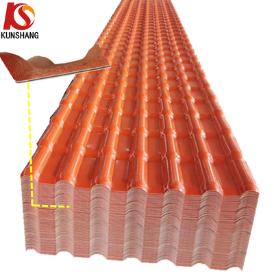 Carreaux de toit en PVC espagnol résistant aux intempéries pour la maison 2,5 mm