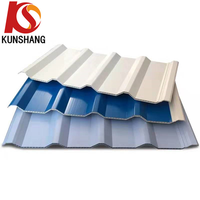 10 mm d'épaisseur Isolation thermique haute ondulation PVC ondulé à double paroi Toiture / feuille de toit