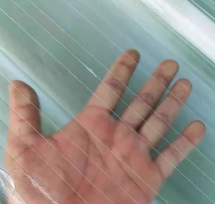 Plaque de toiture en fibre de verre FRP translucide pour puits