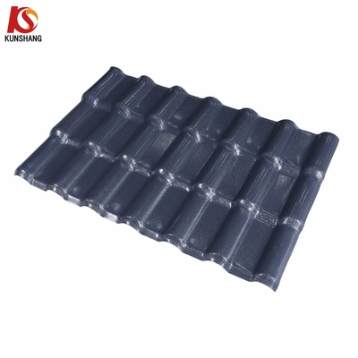 Longueur personnalisée 2.3-3.0MM ASA PVC Carreaux de résine Trapézoïdale tôle de toiture ondulée pour une haute résistance aux chocs et forte