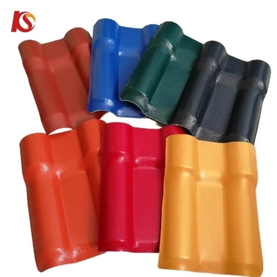 PVC Tejas Colorié ASA UPVC Résine synthétique Carreaux de toit espagnol pour le pavillon du parc Couleur Durable 15 ans S Carreaux
