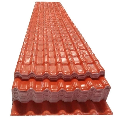 4500-6000m2 par conteneur Plaque de toit en PVC espagnol 1050mm Isolation thermique acoustique ASA Carreaux de toiture en résine synthétique