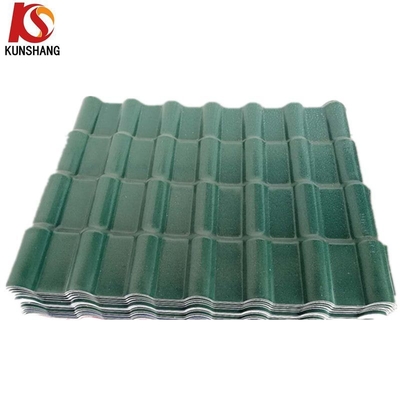 Panneau de bardeaux ondulés en plastique Poids léger ASA PVC Carreaux de toiture espagnol avec forme de bambou et longueur personnalisée
