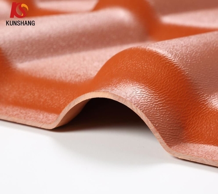 1050mm Anti-rouille ASA Spanish Resin Roof Tile UPVC Panneau de bardeaux ondulés en plastique Performance supérieure et longévité