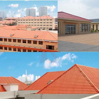 Carreaux de toit en résine synthétique espagnole avec revêtement ASA personnalisé et 4500-6000m2 par conteneur