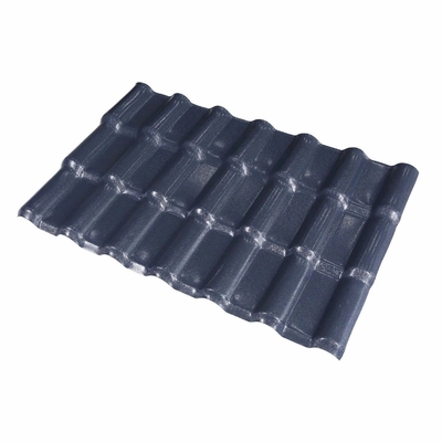 2.000kg Paquet Poids brut 880mm UPVC Teja Espanola Spanish Roofing Sheet Couleur revêtue PVC Carreaux de toiture en résine synthétique