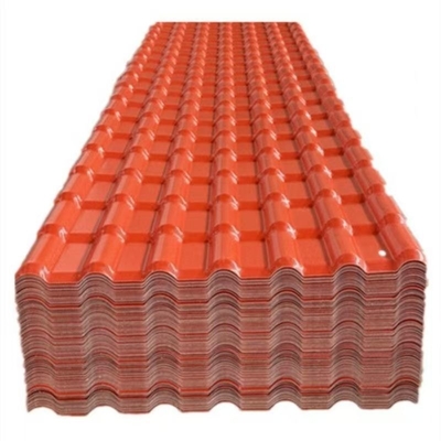Forme carrée Carreaux de toiture en résine synthétique Finition de revêtement durable pour entrepôt 10 ans Couleur durable Service OEM Support OEM
