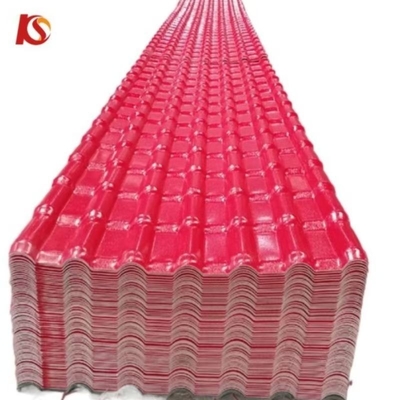 Forme carrée Carreaux de toiture en résine synthétique Finition de revêtement durable pour entrepôt 10 ans Couleur durable Service OEM Support OEM
