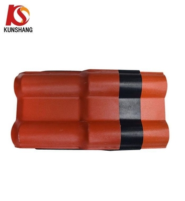 Toits de serre de couleur sur mesure ASA Carreaux de toit de style côtier espagnol pour hôtel Paquet sur mesure Poids brut 2.000kg