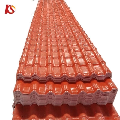 Carreaux de toiture de type côtier en UPVC revêtus de haute résistance ASA avec une couleur de 10 ans Durable 2.000kg Paquet Poids brut