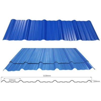 Carreaux de toits simples isolants thermiques personnalisés PVC toiture en UPVC Lamina Techo pour des solutions de construction personnalisées
