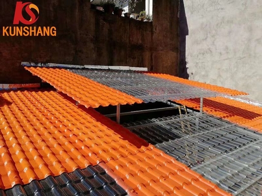 2.000kg poids brut Carreaux de toiture en PVC ASA personnalisés avec matériau imperméable à l'eau résine synthétique