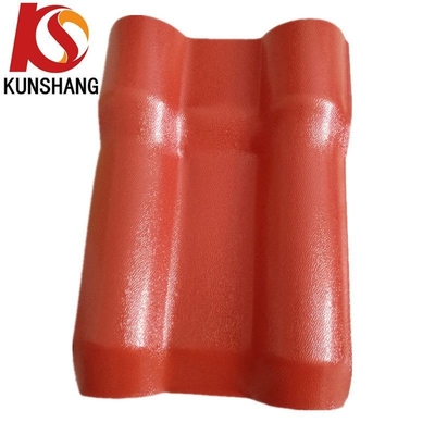 2.3-3.0MM Résistant à la chaleur Résine de toiture en résine synthétique ASA Carreaux de toiture espagnols Durable Résistance à la chaleur -40 70 Celsius