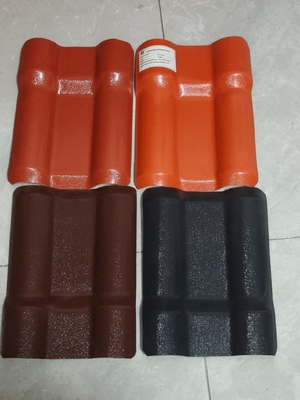 ASA Spanish Roof Sheet Fireproof Waterproof Carreaux de toiture durables et élégants avec une épaisseur de 2,3 à 3,0 mm