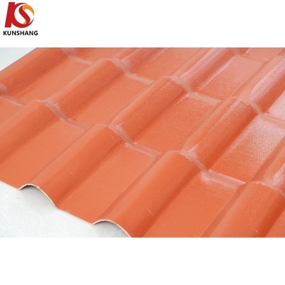 Couleur ASA PVC feuille de toit Vastu Matériau de construction conforme avec 10 ans de couleur durable Package Poids brut 2.000kg
