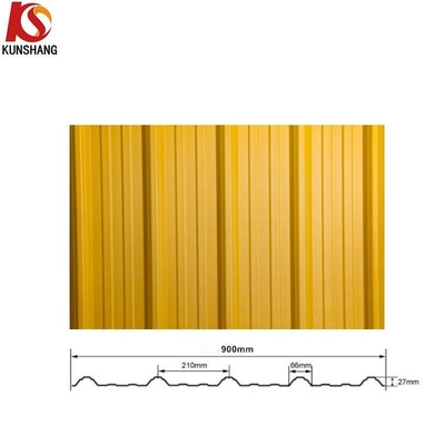 900mm Largeur Trapézoïdale Plaques ondulées couleur en plastique ASA PVC Plaque de toiture pour les clients OEM