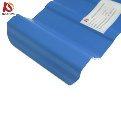 L'échantillon gratuit bleu 1130 mm/1360 mm/1070 mm UPVC/PVC en tôle ondulée pour une toiture plus solide