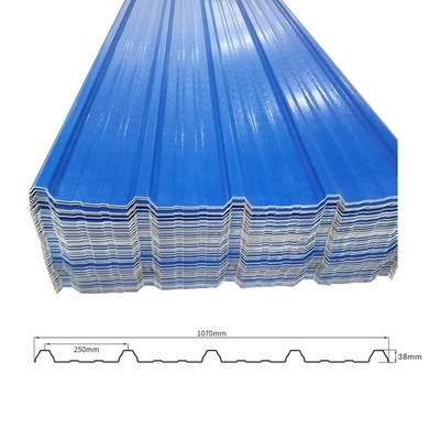 Matériau de construction coloré Carreaux de toiture en plastique PVC Tejas Laminas 1,5 mm-3,0 mm UPVC Toiture / tôle de toiture pour les exigences du client