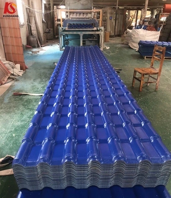 Carreaux de toit en résine synthétique en PVC revêtus ASA de style espagnol personnalisé Teja pour un montage facile et un design personnalisé