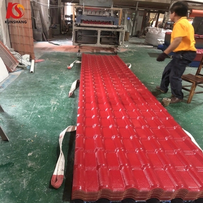 Espagne ASA PVC Carreaux de toiture en résine synthétique Teja H.S Code 39259000 Quantité de chargement 4500-6000m2 par conteneur espagnol