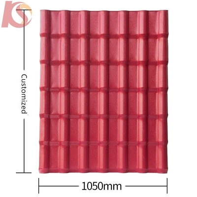 Telhado Teja Telha Panneau de toiture en PVC ondulé résistant à la chaleur avec une largeur de 1050 mm et une résistance à la chaleur de -40 70 Celsius