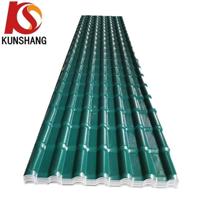 Carreaux de toiture en PVC en résine synthétique légère de style espagnol pour matériaux de construction de conception côtière Poids/m2 3,8-5,7 kg
