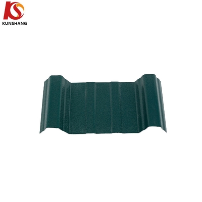 Jaune 910 mm insonorisé de style moderne carreaux de toit plat ondulé pour l'extérieur en utilisant le matériau ASA UPVC