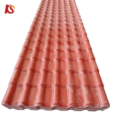 Carreaux de toiture en résine ASA résistant au feu et à l'eau avec une couleur durable de 15 ans Code H.S. 39259000 Longueur personnalisée