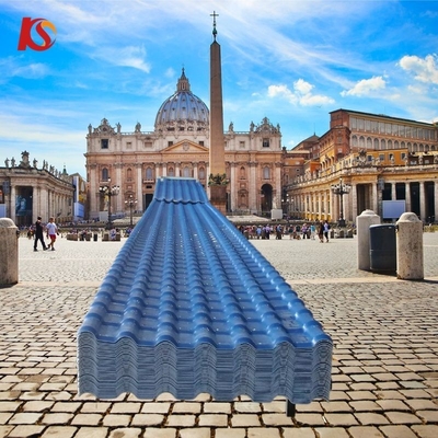Carreaux de toiture en résine ASA résistant au feu et à l'eau avec une couleur durable de 15 ans Code H.S. 39259000 Longueur personnalisée