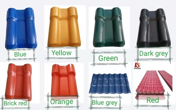 2024 Design style espagnol carreaux de toit en PVC feuille de plastique pour matériaux de construction couleur de toit en résine synthétique durable 10 ans