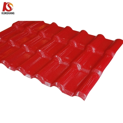 S Carreaux de chargement Quantité 4500-6000m2 par conteneur 1050mm Carreaux de toiture ASA Carreaux de toiture de couverture ASA PVC Carreaux de résine synthétique espagnol