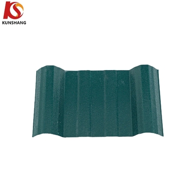 Carreaux de toiture en PVC Kunshang écologique personnalisé en plastique ondulé ASA enduit en PVC