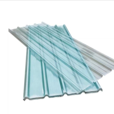 Plaque de toiture en FRP, surface lisse, panneaux renforcés en fibre de verre ondulée pour matériaux de solution de toiture