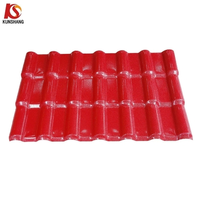 Code H.S 39259000 Carreaux S à haute résistance 1050 mm de largeur ASA PVC Carreaux de toiture en résine synthétique pour solution de matériaux de construction