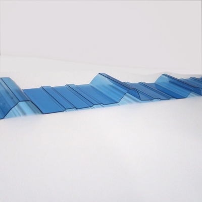 Couche de protection contre les rayons UV: feuille de polycarbonate/polycarbonate PC ondulée transparente, épaisseur de 0,8 mm à 3 mm et anti-ultraviolet durable