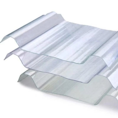 Matériau de toiture en tôle de fibre de verre Panneau de tôle de toiture en FRP ondulé pour la méthode de moulage de la station Largeur de moulage 720-1130 mm