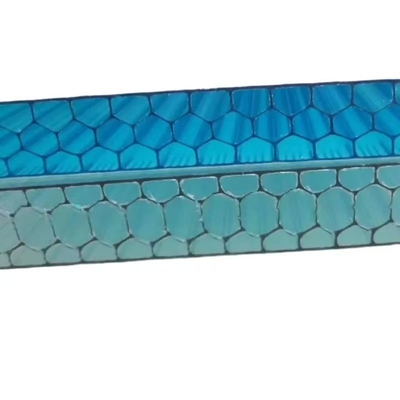 Protection contre la pluie brune haute brillante en plastique feuilles creuses en polycarbonate avec épaisseur de matériau durable 4 mm-40 mm