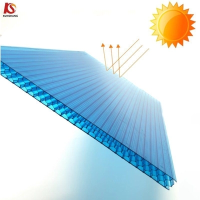 couche UV UV 50-70um feuilles solaires PC feuilles en relief polycarbonate feuille creuse de serre plastique feuilles de polycarbonate