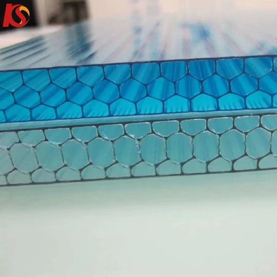 Panneaux creux de PC à double paroi à feuilles solaires PC feuilles en relief multi-paroi polycarbonate feuille creuse pour serre