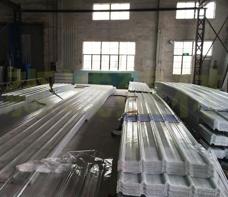 Économies Carreaux de toiture en polymère renforcés de fibres de verre Plaque de toiture en FRP avec une longueur personnalisée Fabriqué à la demande des clients