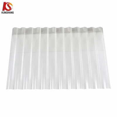 Épaisseur personnalisée 0,8 mm-3,0 mm FRP tôle de toiture transparente ondulée pour la solution de toiture