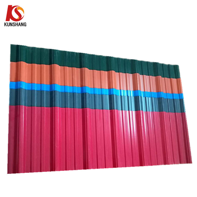 Couleur UPVC plaque de toiture ondulée en plastique Carreaux de toiture pour usine chimique