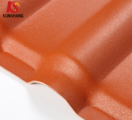 Plastique PVC anti-impact toit en tuiles espagnoles pour maison