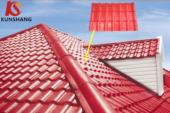 Plastique PVC anti-impact toit en tuiles espagnoles pour maison